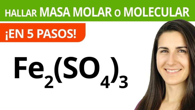 &iquest;Qu&eacute; es la masa molar? Definici&oacute;n y ejemplos