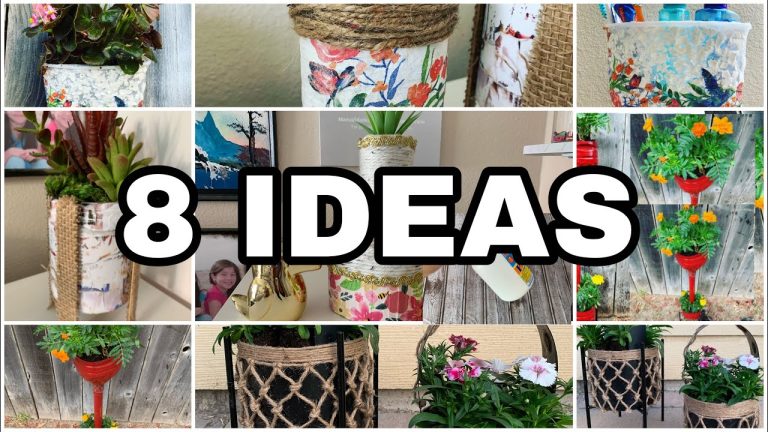 Ideas para decorar el jardín con Macetas Recicladas: Fáciles y Bonitas